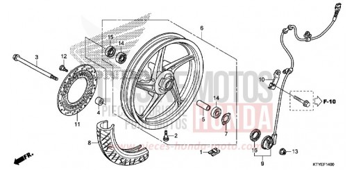 RUOTA ANTERIORE CBR125RF di 2015